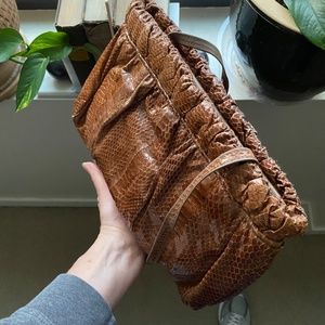 Aspects Snakeskin Clutch Shoulder Bag